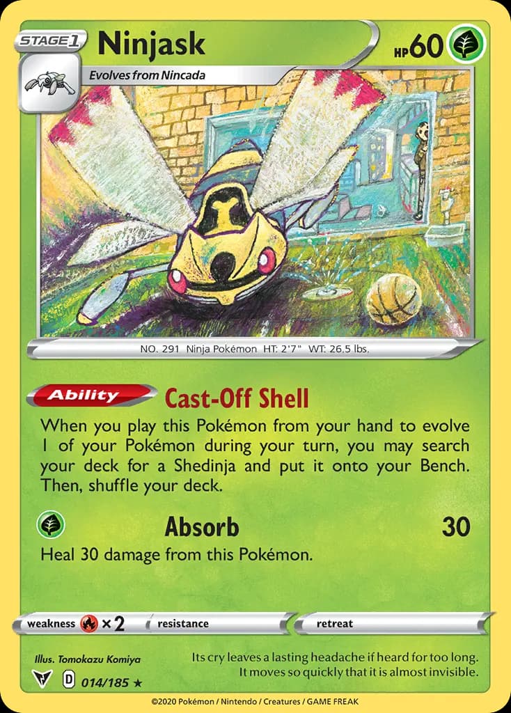 Ninjask — Vivid Voltage 14 Pokémon card