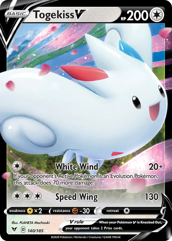 Togekiss V — Vivid Voltage 140 Pokémon card