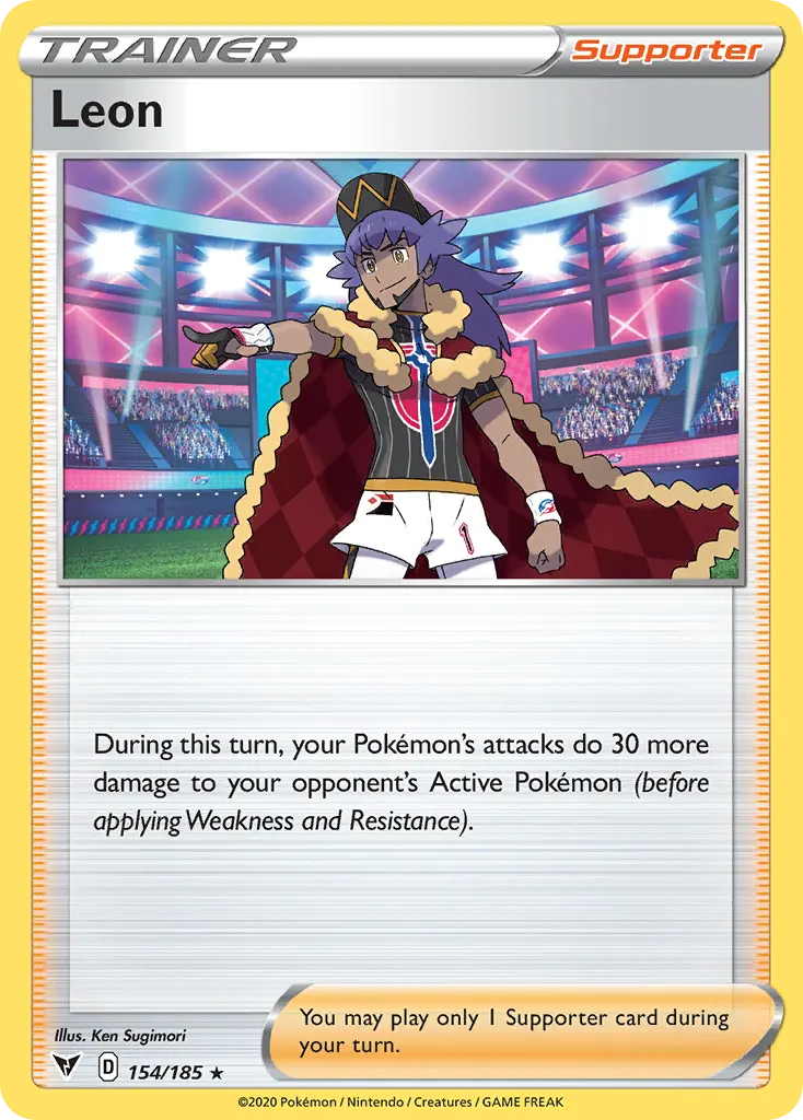 Leon — Vivid Voltage 154 Pokémon card