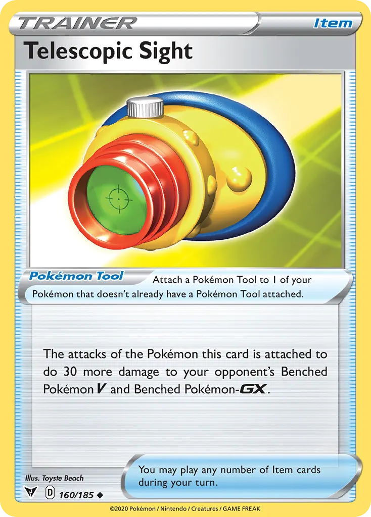 Telescopic Sight — Vivid Voltage 160 Pokémon card