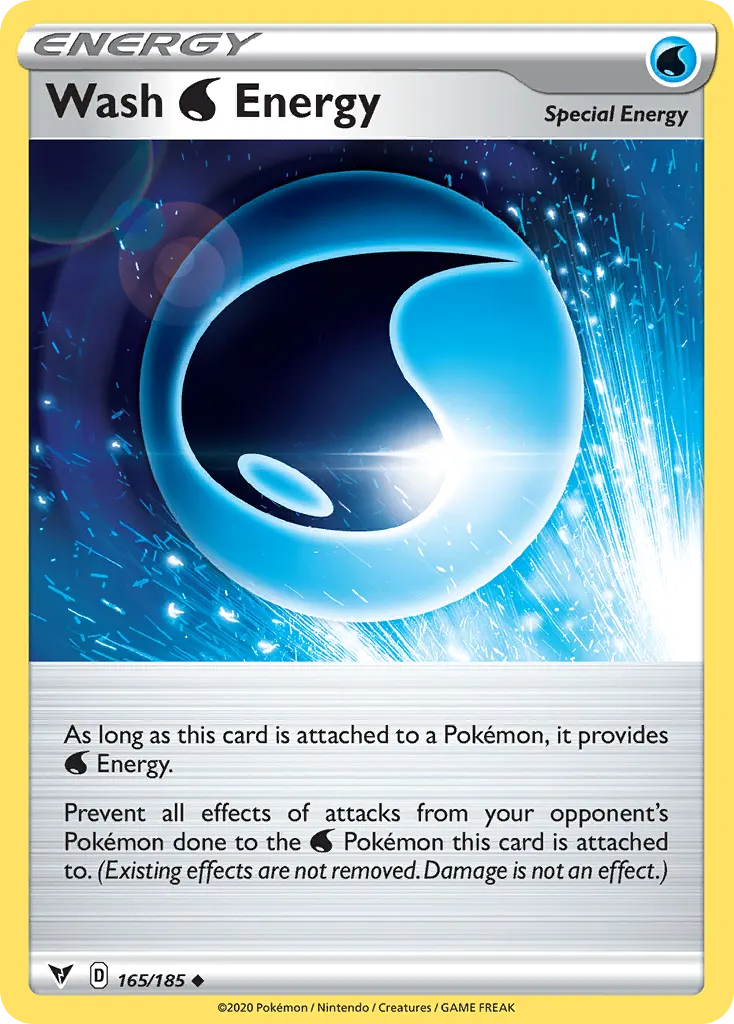 Wash Water Energy — Vivid Voltage 165 Pokémon card