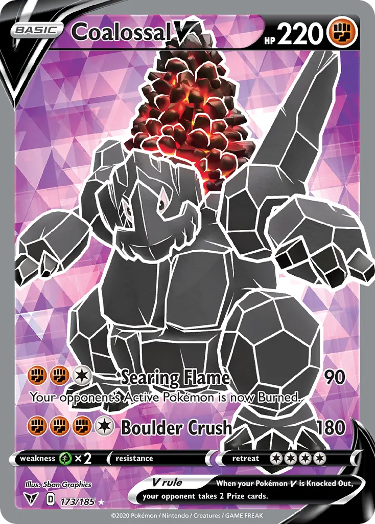 Coalossal V — Vivid Voltage 173 Pokémon card