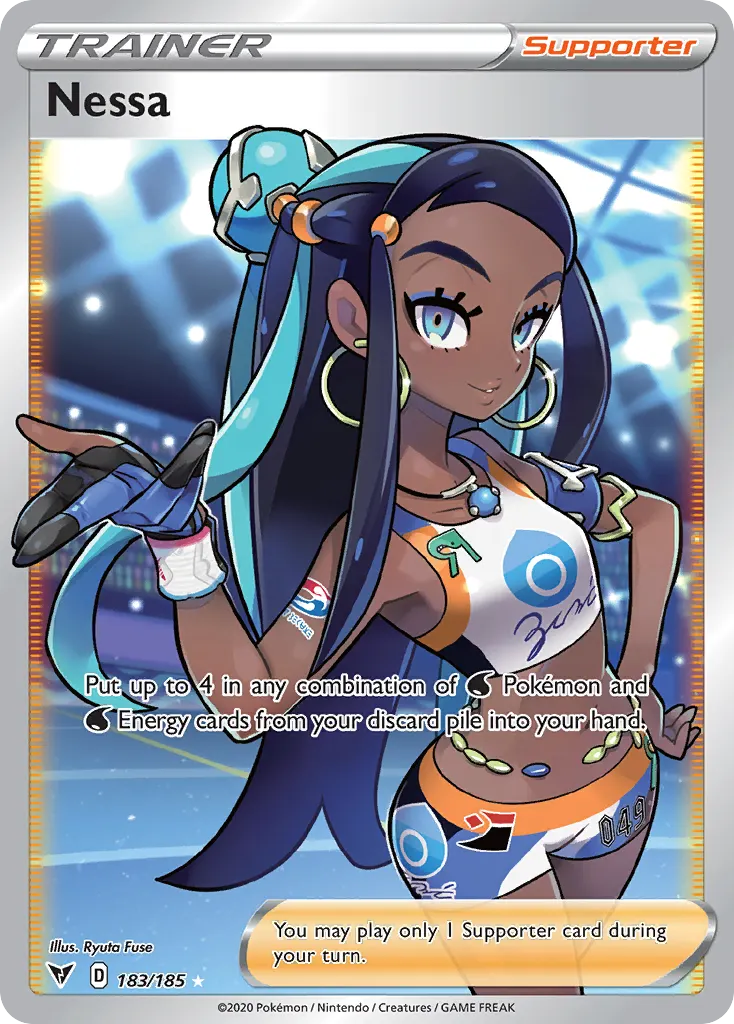 Nessa — Vivid Voltage 183 Pokémon card