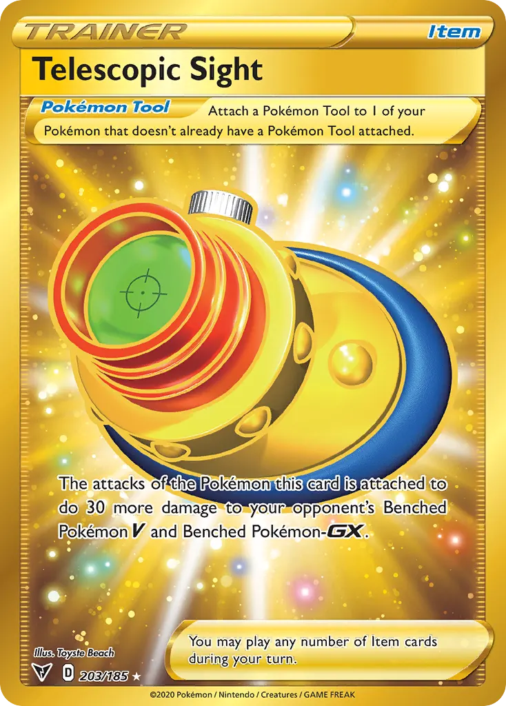 Telescopic Sight — Vivid Voltage 203 Pokémon card