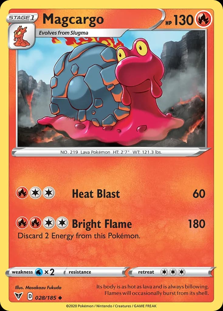 Magcargo — Vivid Voltage 28 Pokémon card
