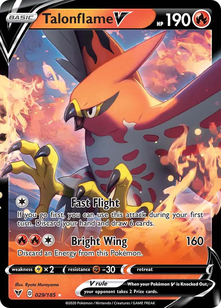 Talonflame V — Vivid Voltage 29 Pokémon card