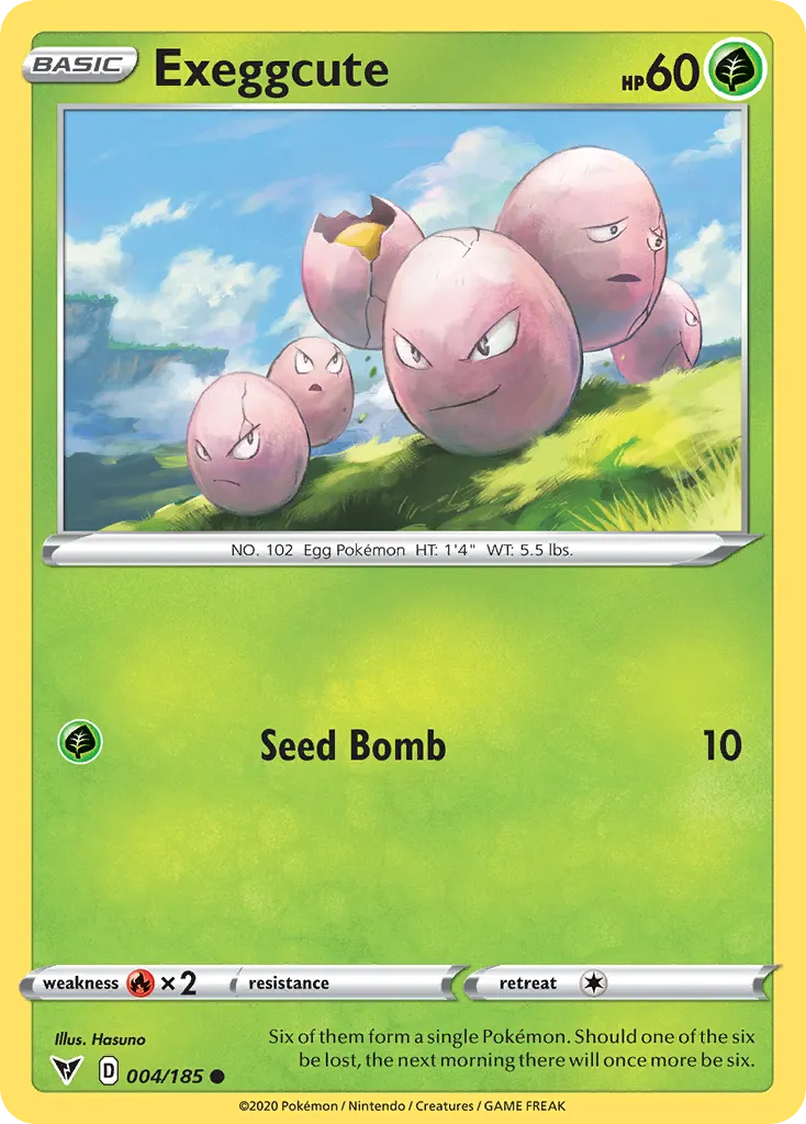 Exeggcute — Vivid Voltage 4 Pokémon card