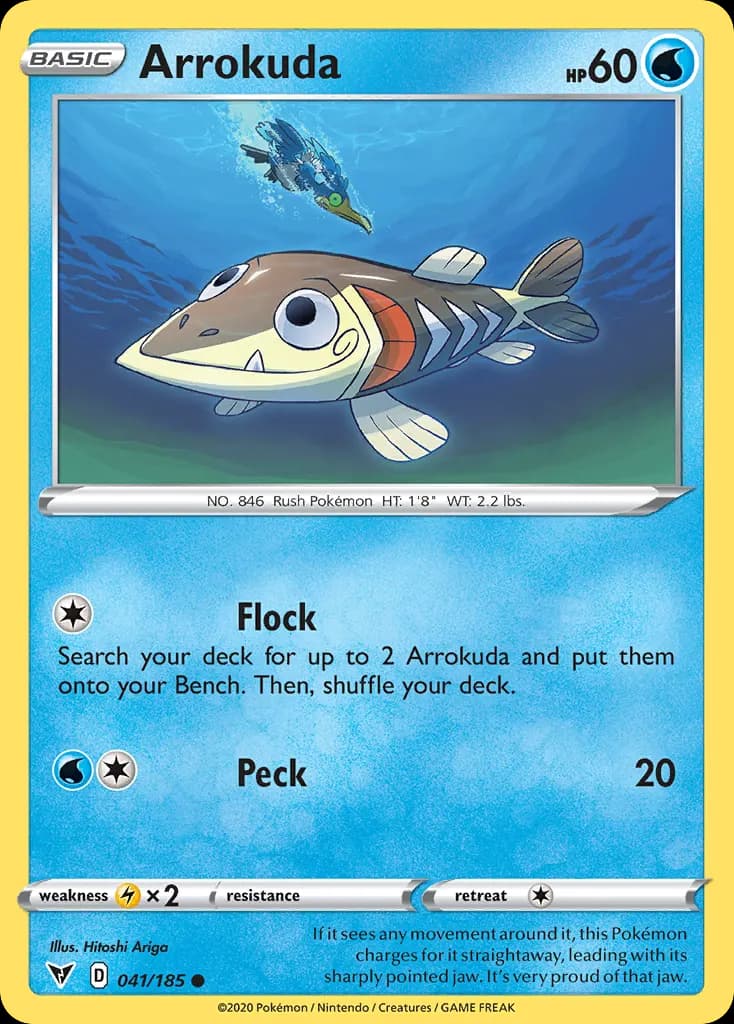 Arrokuda — Vivid Voltage 41 Pokémon card