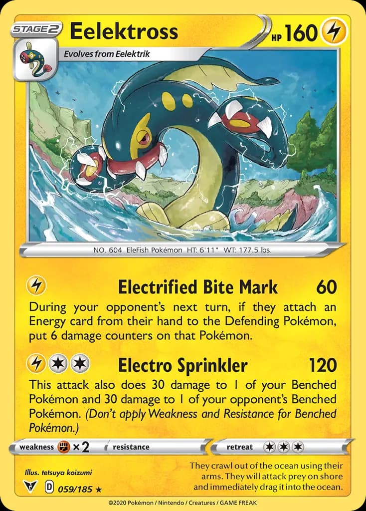 Eelektross — Vivid Voltage 59 Pokémon card