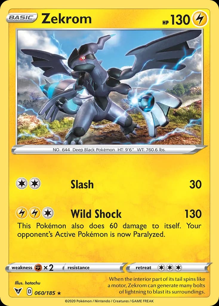Zekrom — Vivid Voltage 60 Pokémon card