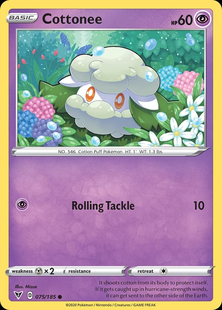 Cottonee — Vivid Voltage 75 Pokémon card