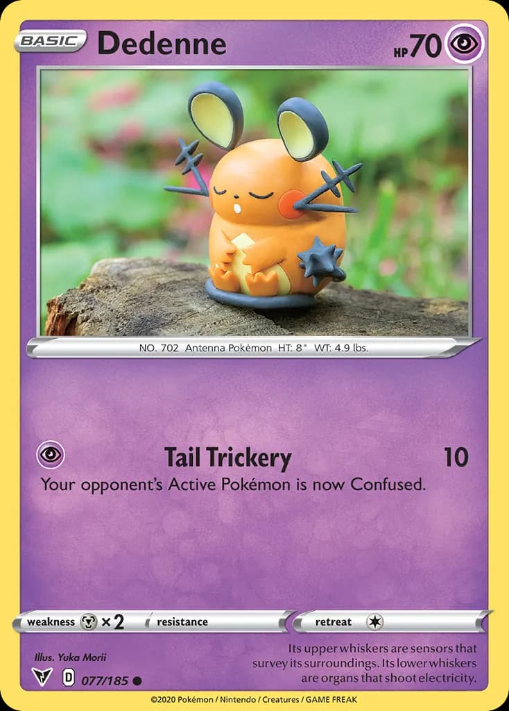 Dedenne — Vivid Voltage 77 Pokémon card
