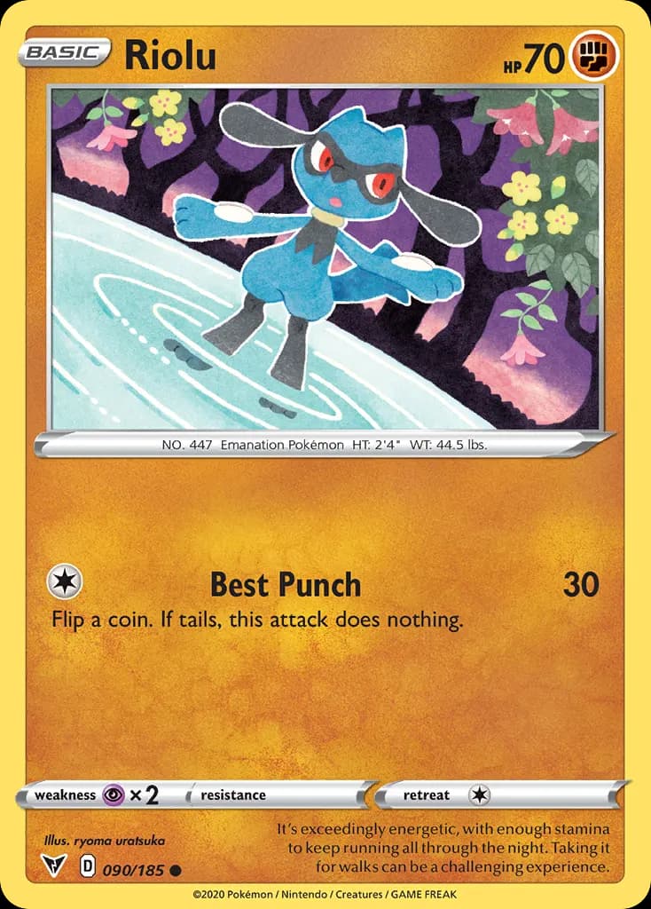 Riolu — Vivid Voltage 90 Pokémon card
