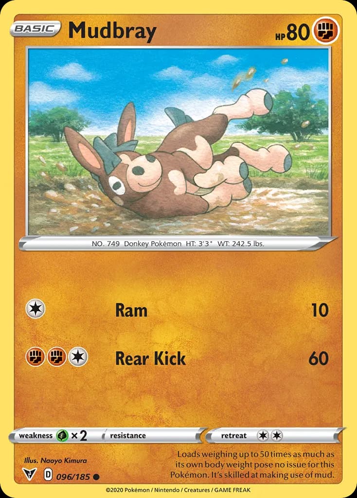 Mudbray — Vivid Voltage 96 Pokémon card