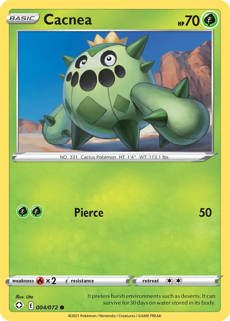 Cacnea — Shining Fates 4 Pokémon card