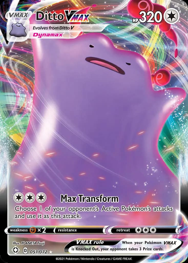 Ditto VMAX — Shining Fates 51 Pokémon card