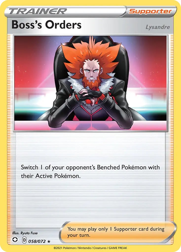 Boss's Orders — Shining Fates 58 Pokémon card