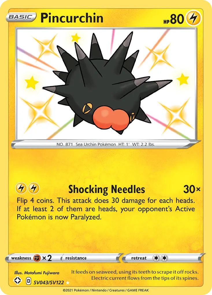 Wattapik — Destinées Radieuses Coffre Étincelant SV043 French Pokémon card