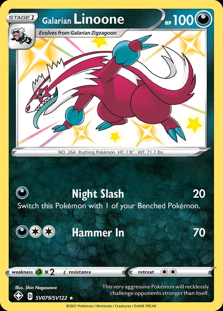 Galar-Geradaks — Glänzendes Schicksal Glitzer-Tresor SV079 German Pokémon card