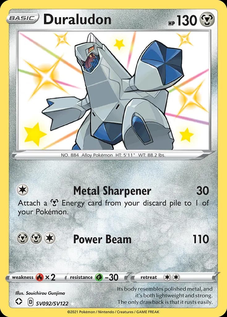 Duraludon — Shining Fates Shiny Vault SV092 Pokémon card