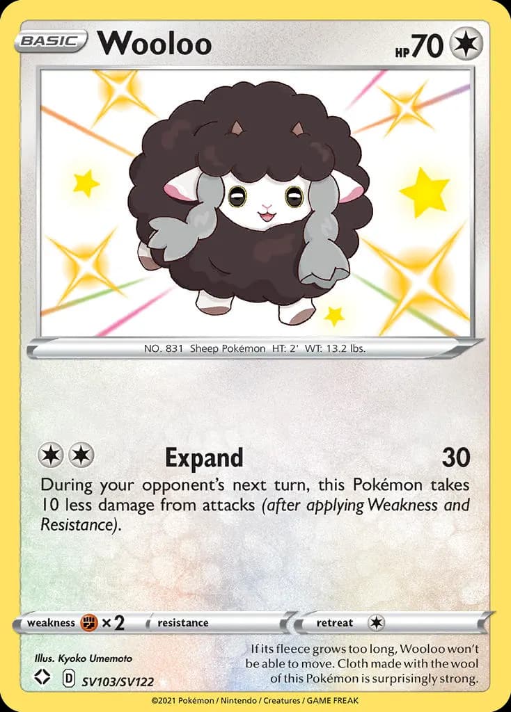 Moumouton — Destinées Radieuses Coffre Étincelant SV103 French Pokémon card