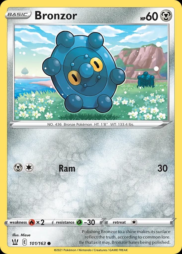 Bronzor — Battle Styles 101 Pokémon card