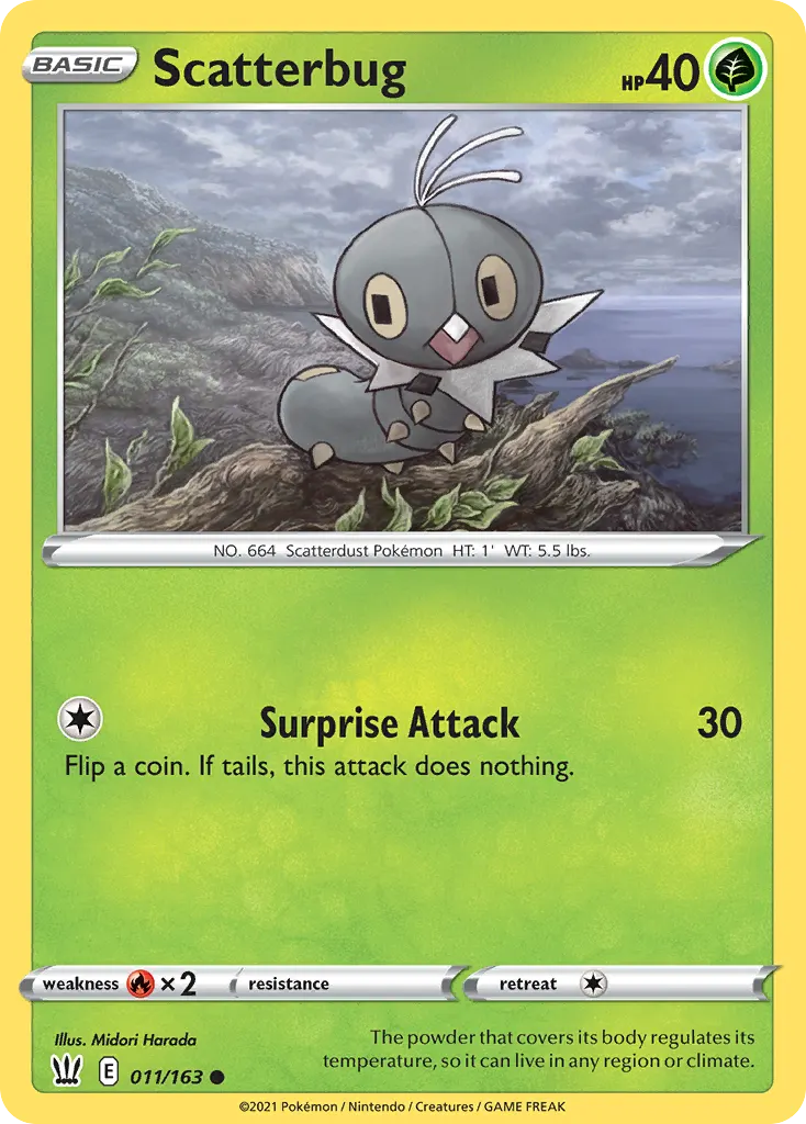 Scatterbug — Battle Styles 11 Pokémon card