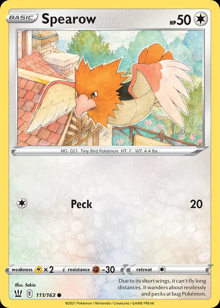 Spearow — Battle Styles 111 Pokémon card