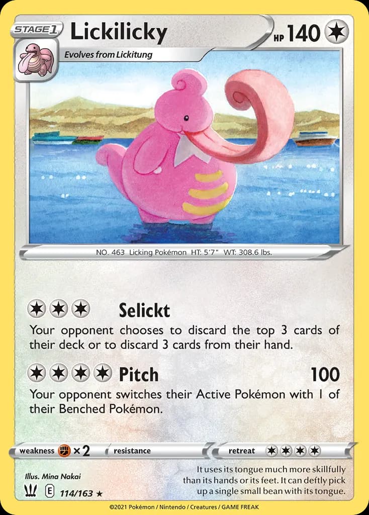 Lickilicky — Battle Styles 114 Pokémon card