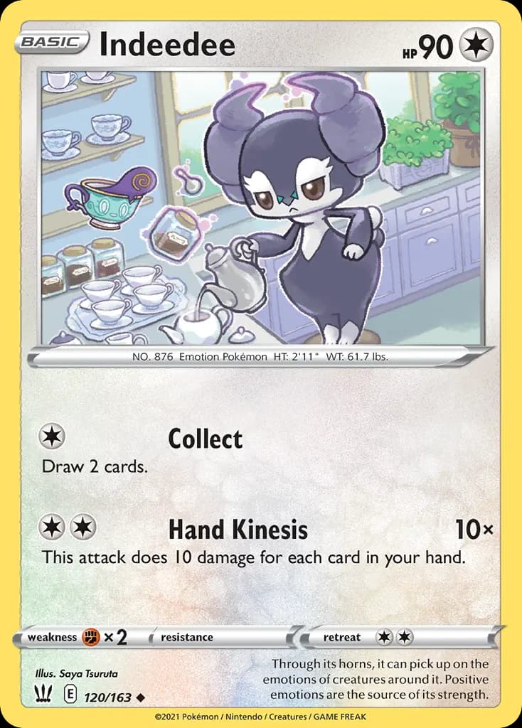 Indeedee — Battle Styles 120 Pokémon card