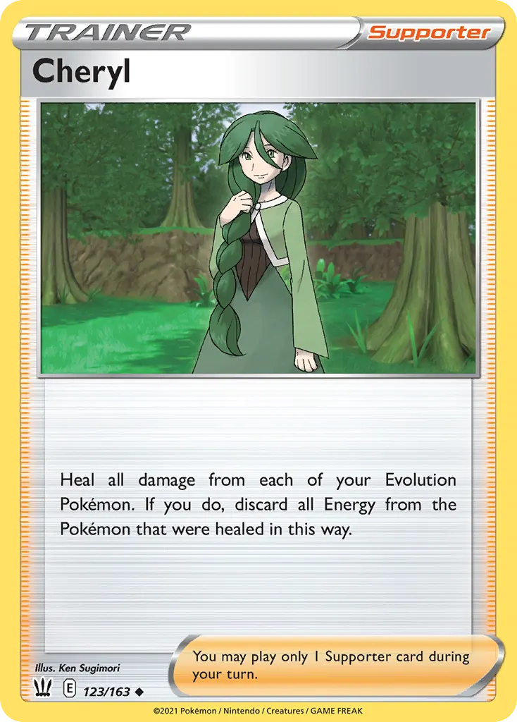 Cheryl — Battle Styles 123 Pokémon card