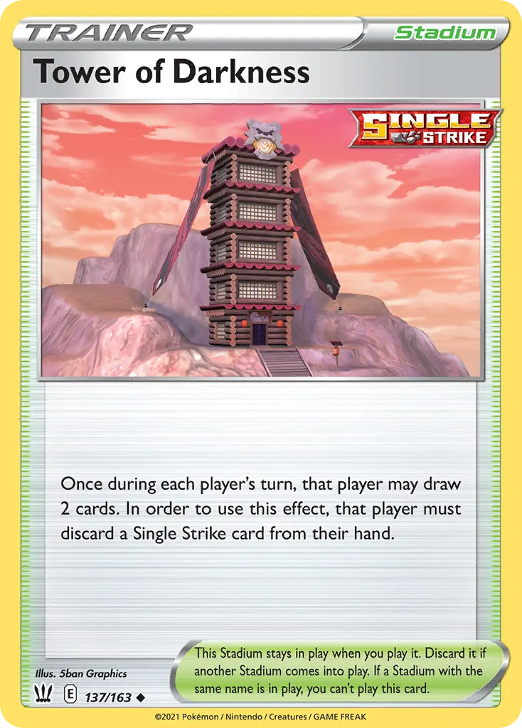 Tower of Darkness — Battle Styles 137 Pokémon card