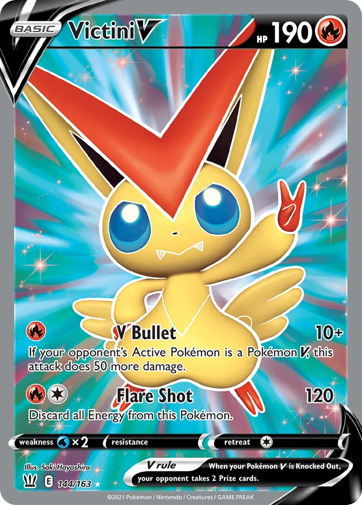 Victini V — Battle Styles 144 Pokémon card