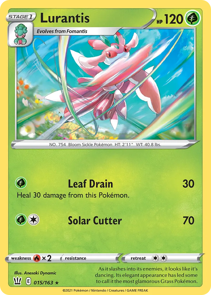 Lurantis — Battle Styles 15 Pokémon card