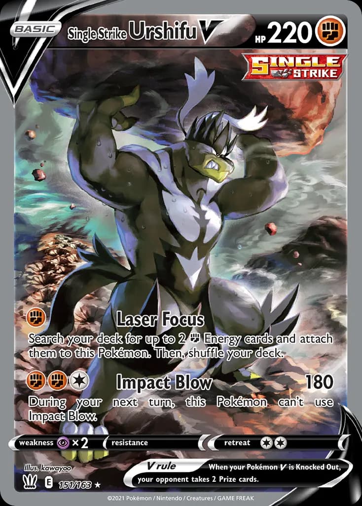 Single Strike Urshifu V — Battle Styles 151 Pokémon card