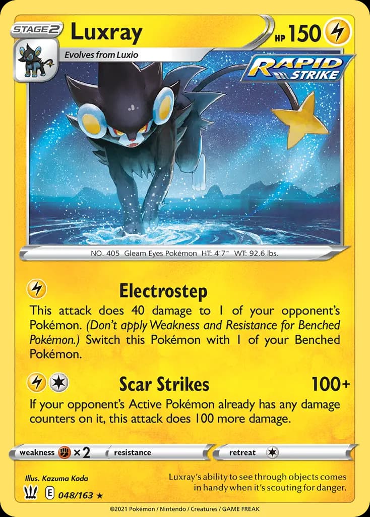 Luxray — Battle Styles 48 Pokémon card