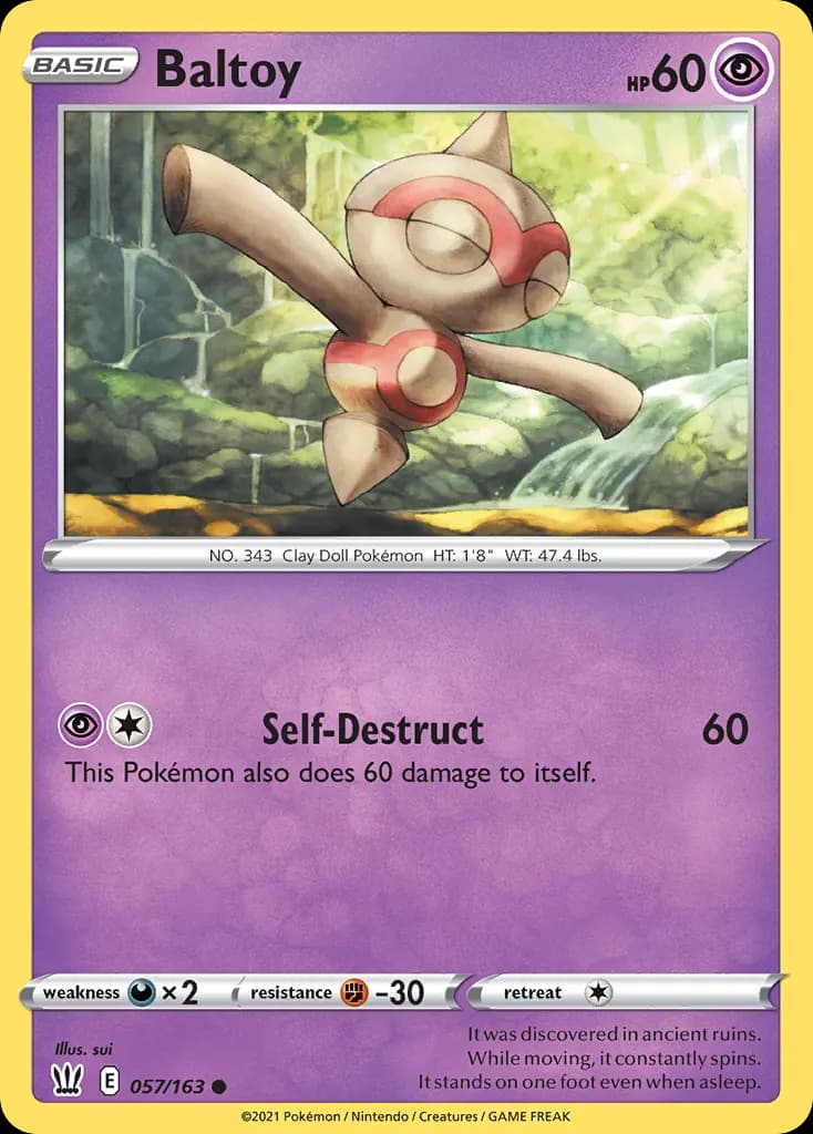 Baltoy — Battle Styles 57 Pokémon card
