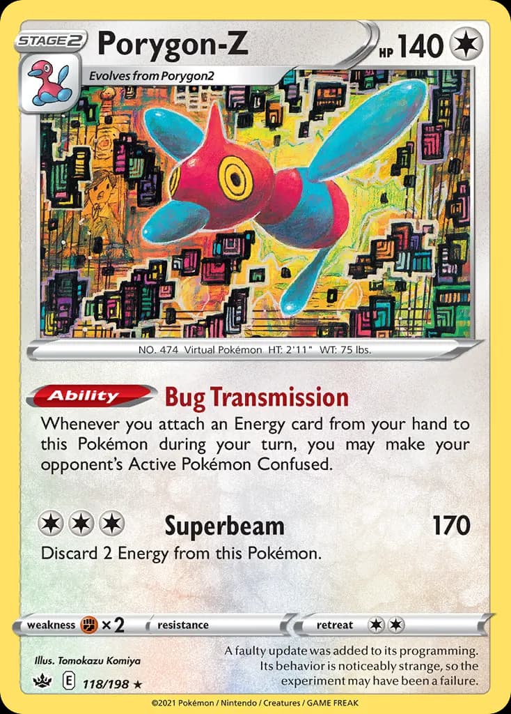 Porygon-Z — Chilling Reign 118 Pokémon card