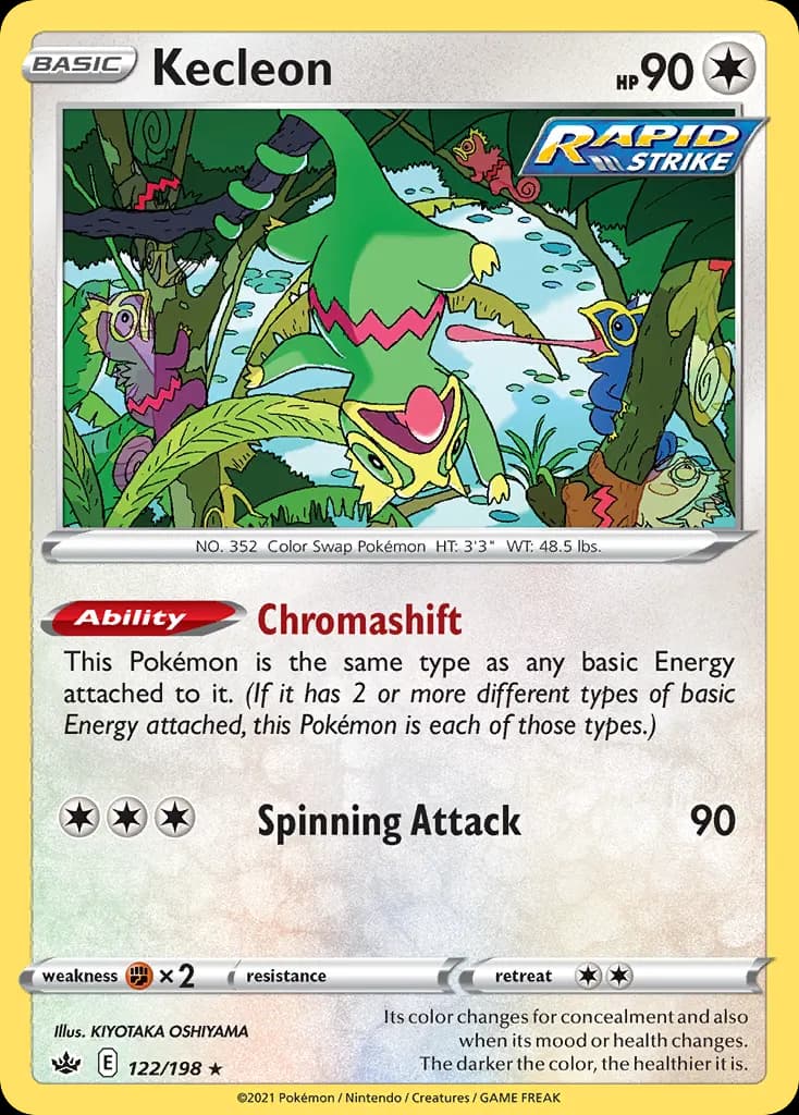 Kecleon — Chilling Reign 122 Pokémon card