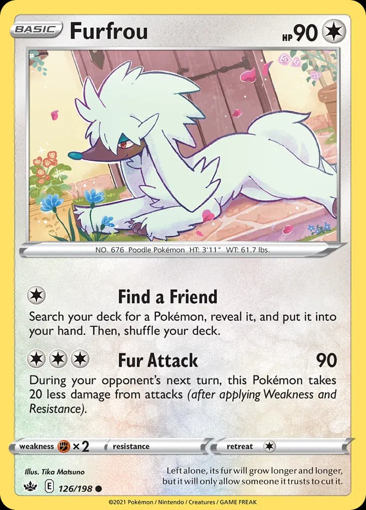 Furfrou — Chilling Reign 126 Pokémon card