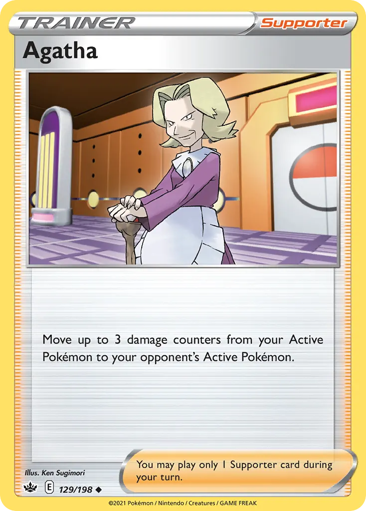 Agatha — Chilling Reign 129 Pokémon card