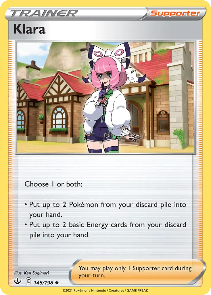 Klara — Chilling Reign 145 Pokémon card