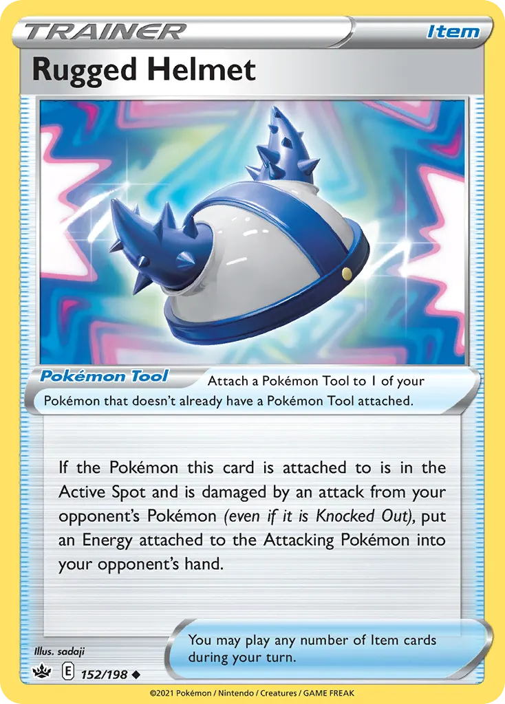 Rugged Helmet — Chilling Reign 152 Pokémon card