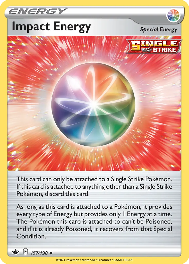 Impact Energy — Chilling Reign 157 Pokémon card