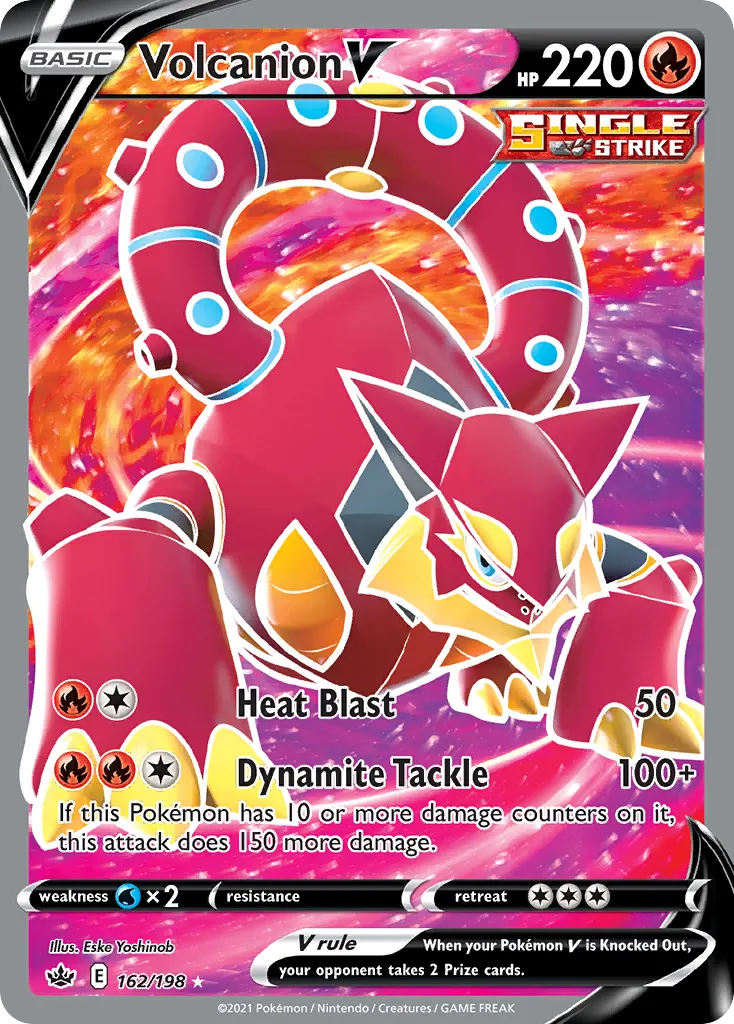 Volcanion V — Chilling Reign 162 Pokémon card