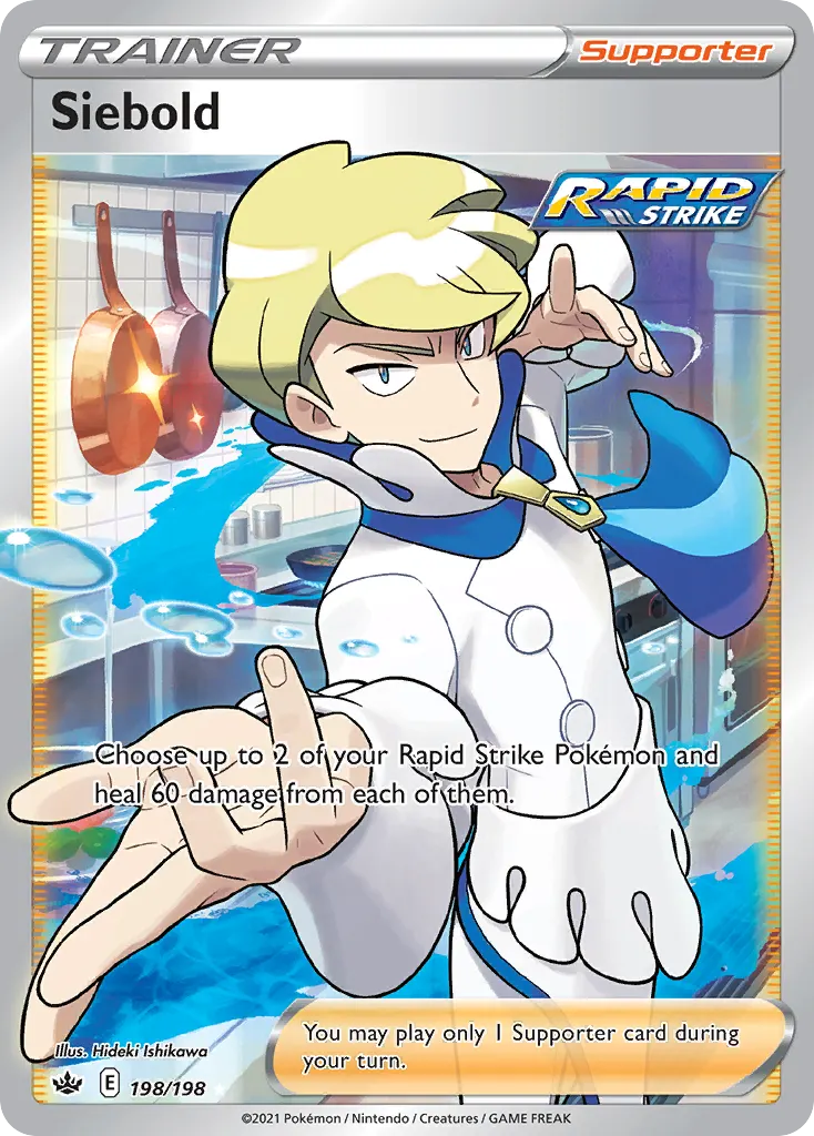 Siebold — Chilling Reign 198 Pokémon card