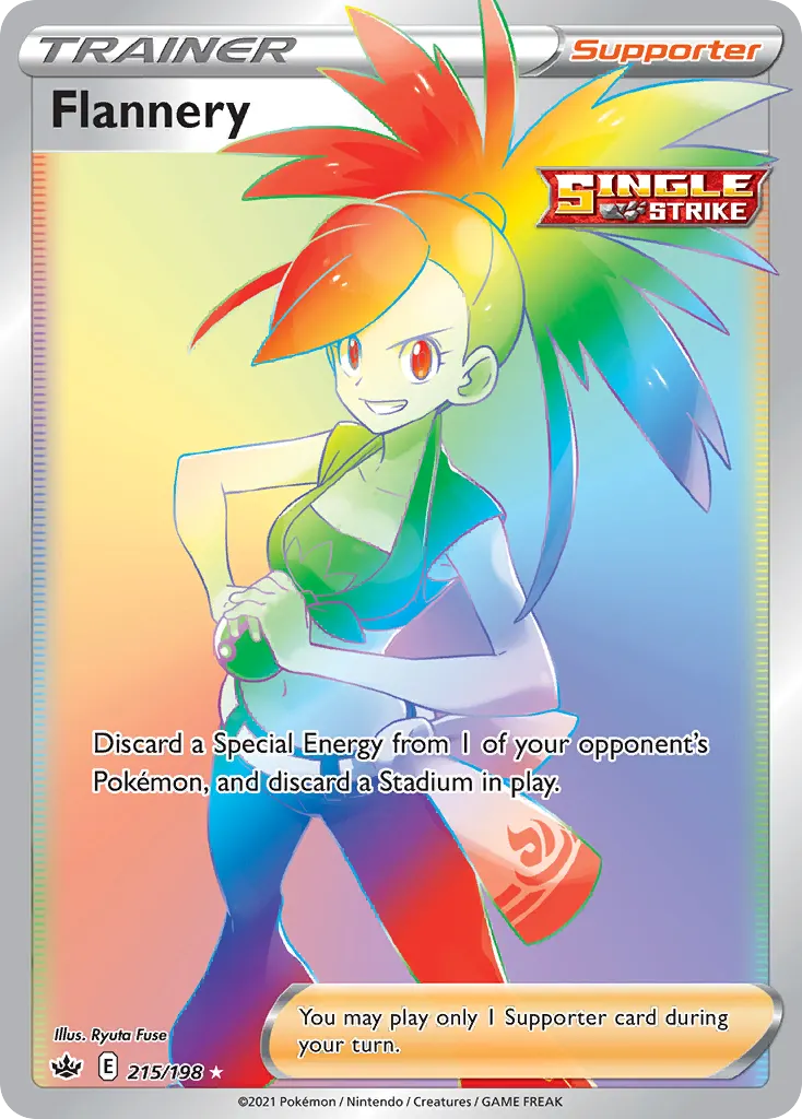 Flannery — Chilling Reign 215 Pokémon card
