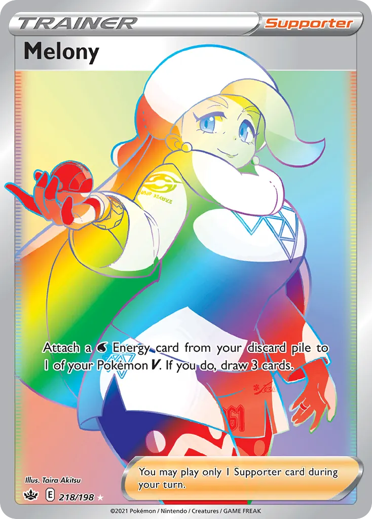 Melony — Chilling Reign 218 Pokémon card
