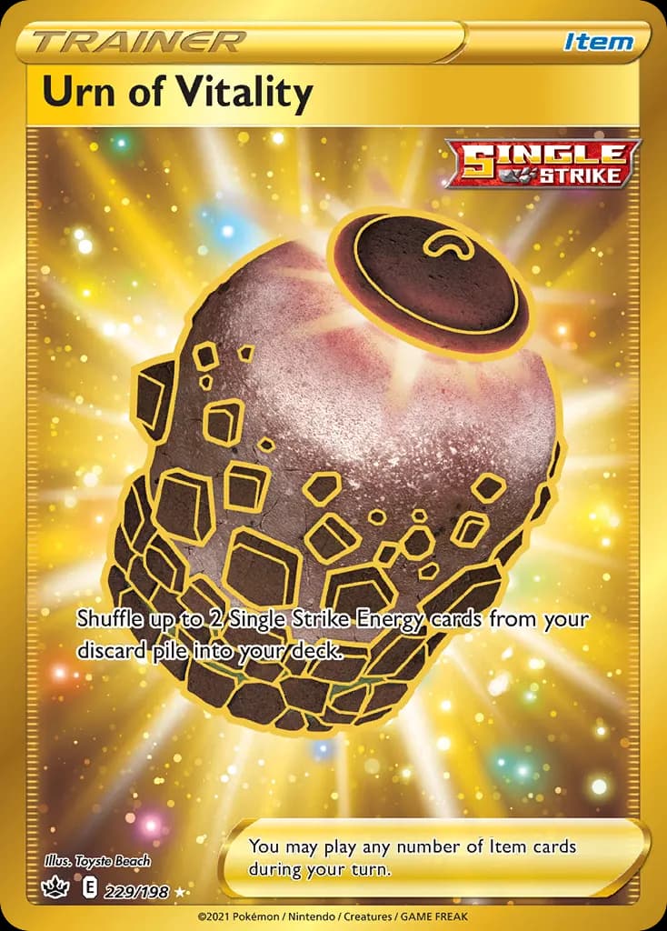 Urn of Vitality — Chilling Reign 229 Pokémon card