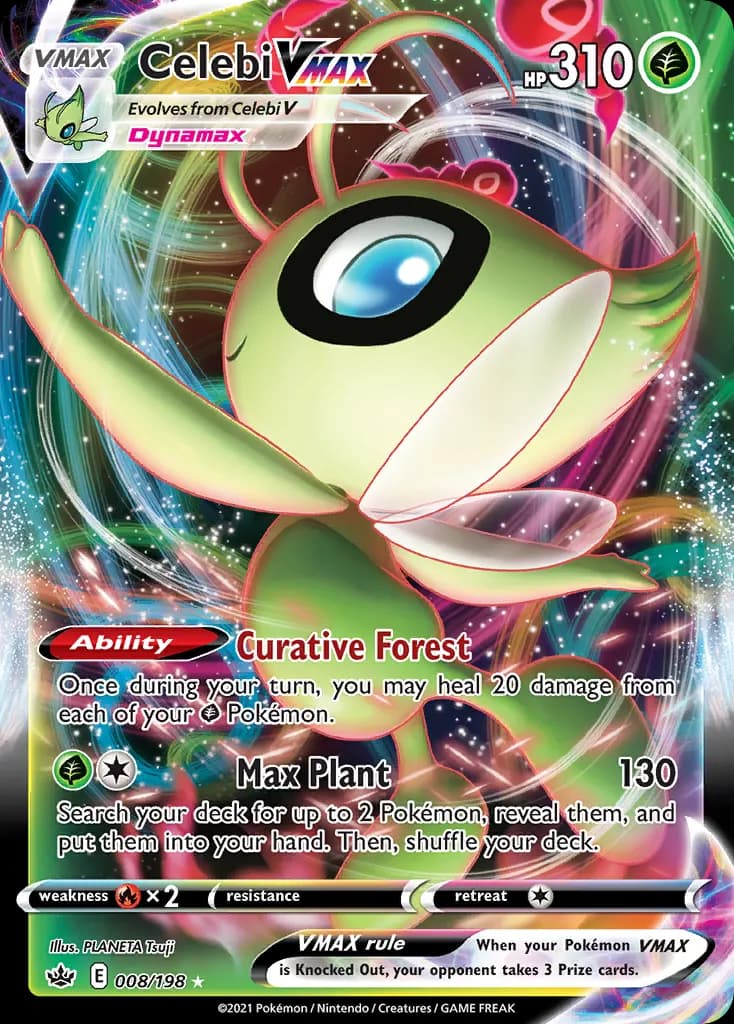 Celebi VMAX — Chilling Reign 8 Pokémon card